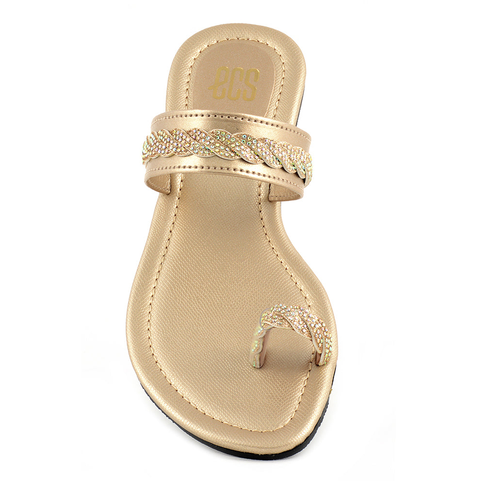 Diamante Strap Chappals