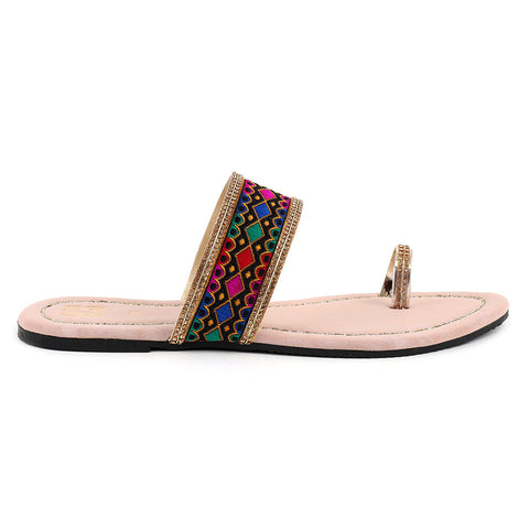 Colourful Embroidered Chappals