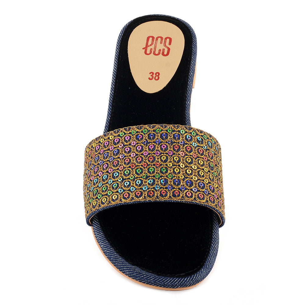 Denim Formal Slippers