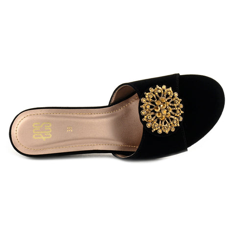 Radiant Buckle Slippers