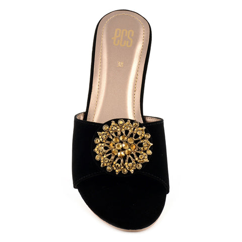 Radiant Buckle Slippers
