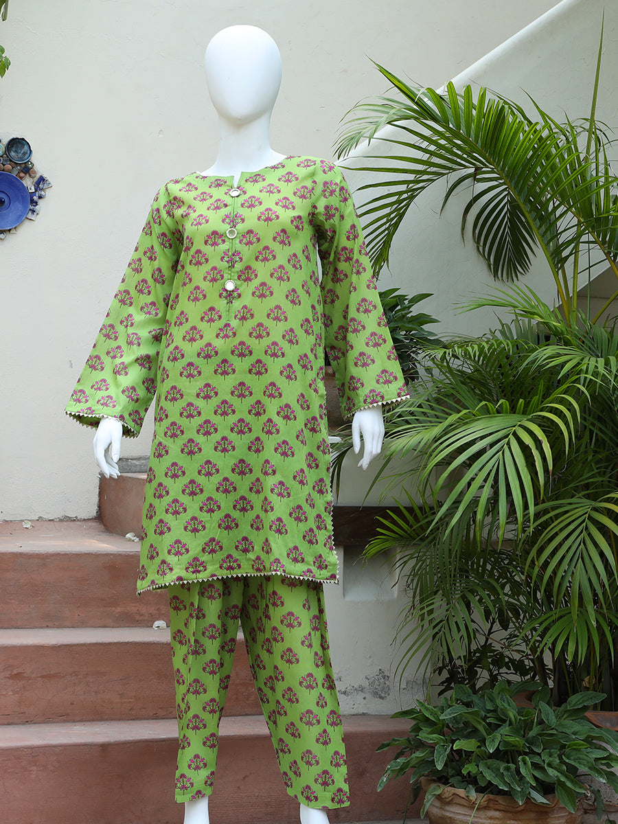The Girl Store Pret Casual Lawn 2 Piece Suit Sky main image 0