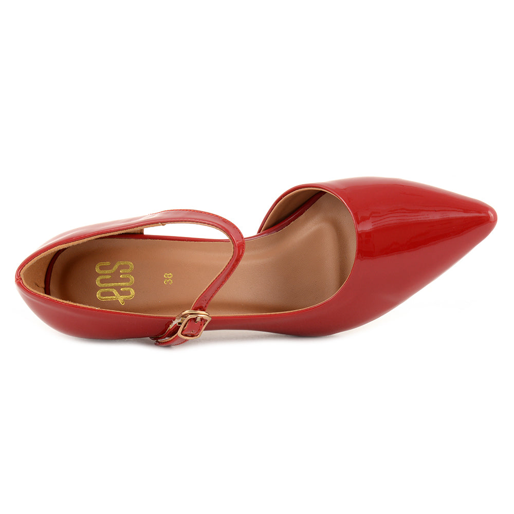 Buy Sinsay women slip on doll shoes maroon Online