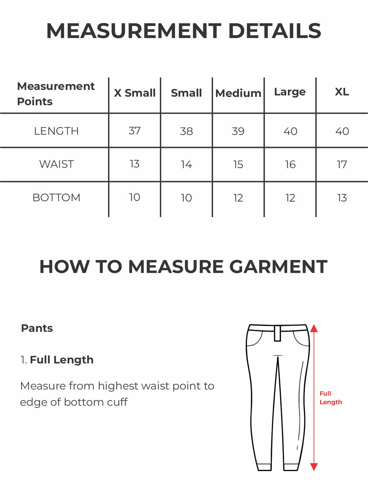 Size Chart Image