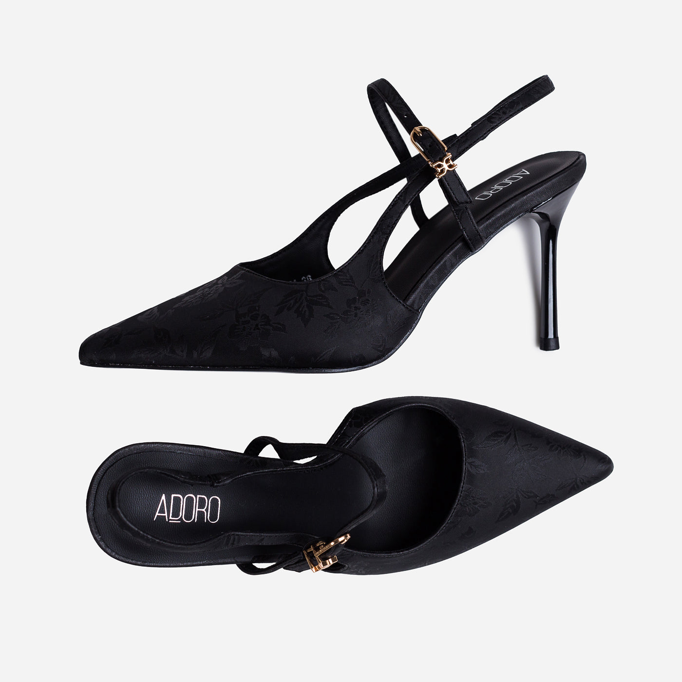 Satin Slingback