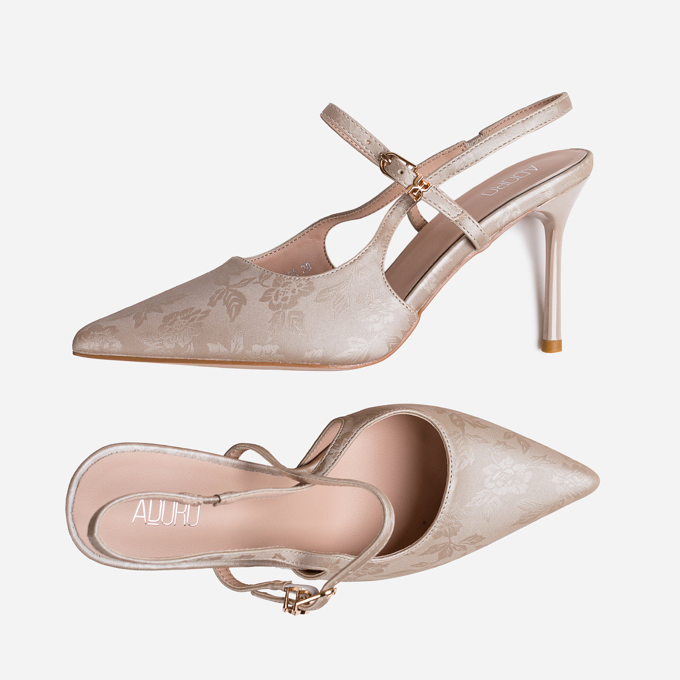 Satin Slingback