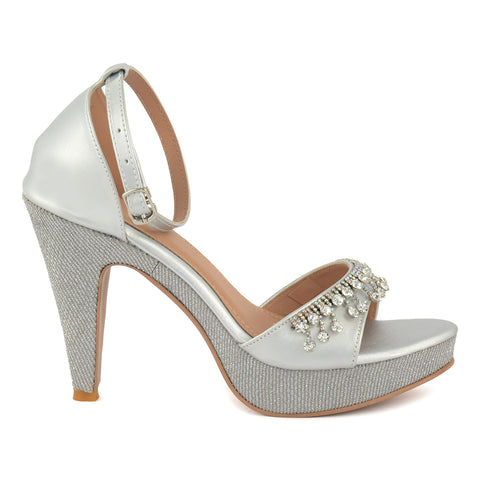 Glitter Glam Stiletto Sandals