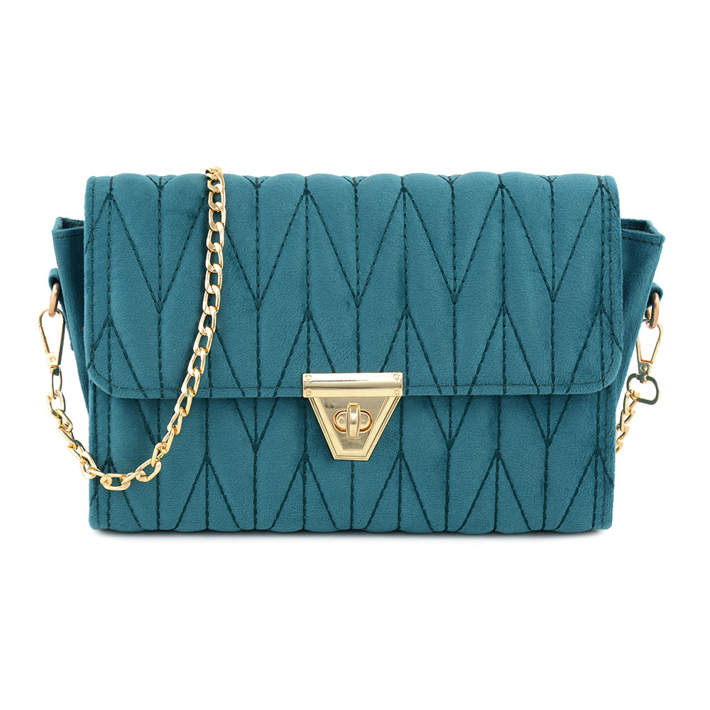 Ecs Shoes And Bags Silky Velvet Shoulder Bag – ECS