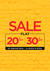 Sale on Selected items Flat 20% | 30% by ECS