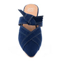 Blue Pointed Women Mules