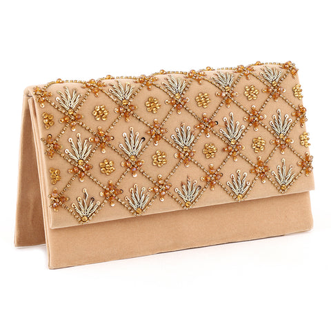 Hand-Embroidered Clutch
